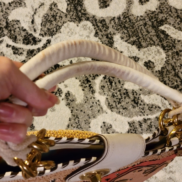 Coach Limited Edition Hamptons Editorial Weekend Straw Dragonfly Flower Tote 213 - Picture 16 of 17